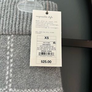 Gray and White Women Skirt